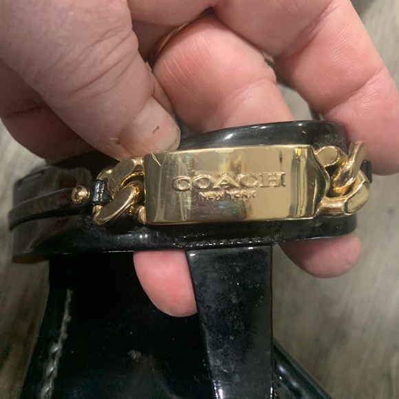 Coach Size 6 black sandel - Picture 5 of 5